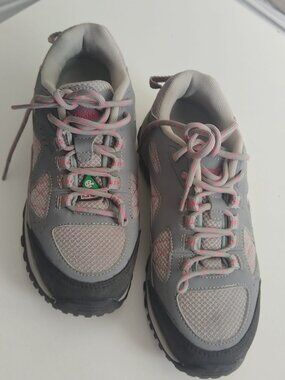 ✨ Aggressor Women’s CSA Grade 1 Steel Toe Safety Work Shoes Grey Pink Size 6